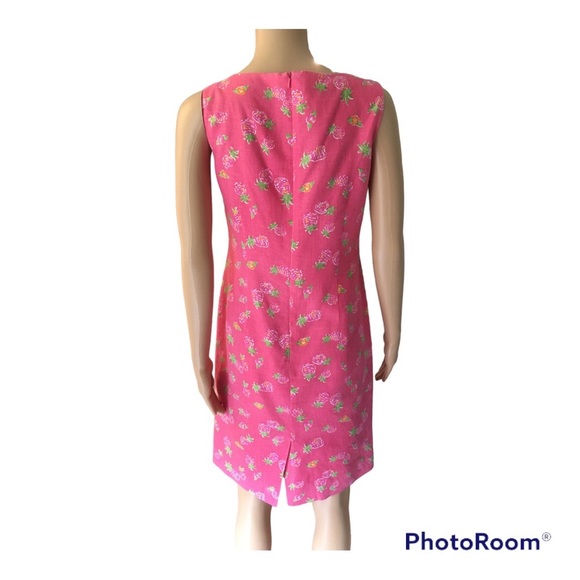 Talbots vintage lined shift dress with elbow sleeve cardigan in Size 2p - Picture 4 of 11